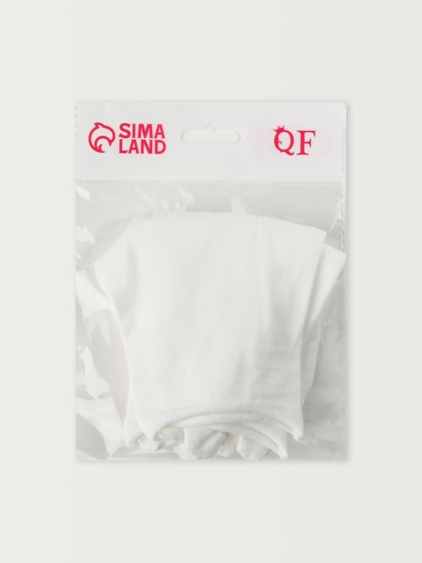 Перчатки хлопковые пара р-р S бел пакет QF Перчатки хлопковые пара р-р S бел пакет QF