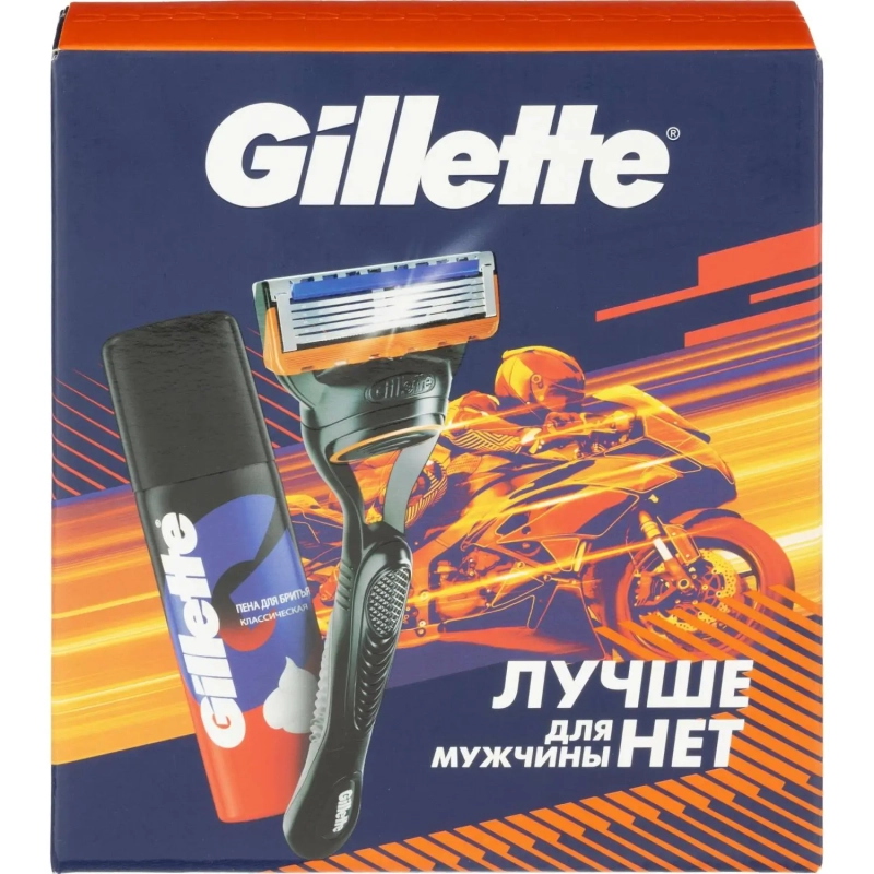 Подарочный набор GILLETTE FUS Бритв 1 смен кас+Пена д/бритья Классич 50мл