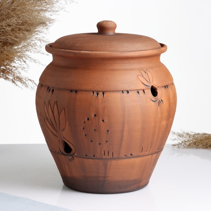 Банка для хранения чеснока  Банка для хранения чеснока "С прорезью" молочение,  4л