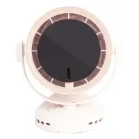 Цифровой мини вентилятор F80 бежевый (20шт/кор)