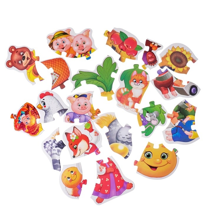 Макси-пазлы «Сказки», 5 пазлов, 20 деталей Макси-пазлы «Сказки», 5 пазлов, 20 деталей