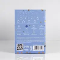 Гирлянда &laquo;Бахрома&raquo; 2.4&times;0.7 м с насадками &laquo;Шарики&raquo;, IP20, прозрачная нить, 108 LED, свечение синее, 8 режимов, 220 В