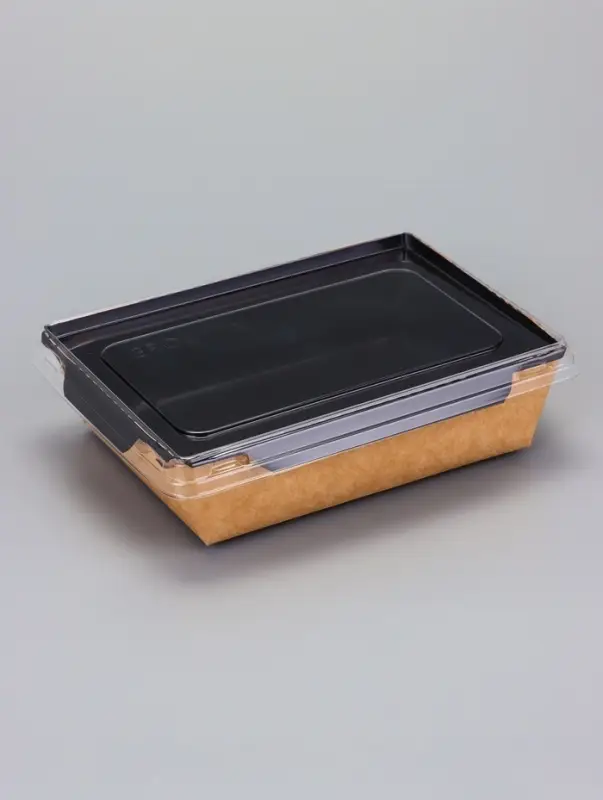 Контейнер с плоской крышкой, черный, 0,5 л, 16 х 12 х 4,5 см Контейнер с плоской крышкой, черный, 0,5 л, 16 х 12 х 4,5 см