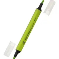 Фломастеры-кисточки 24 BRIGHT, COLORS, двусторонние, в пластиковом пенале