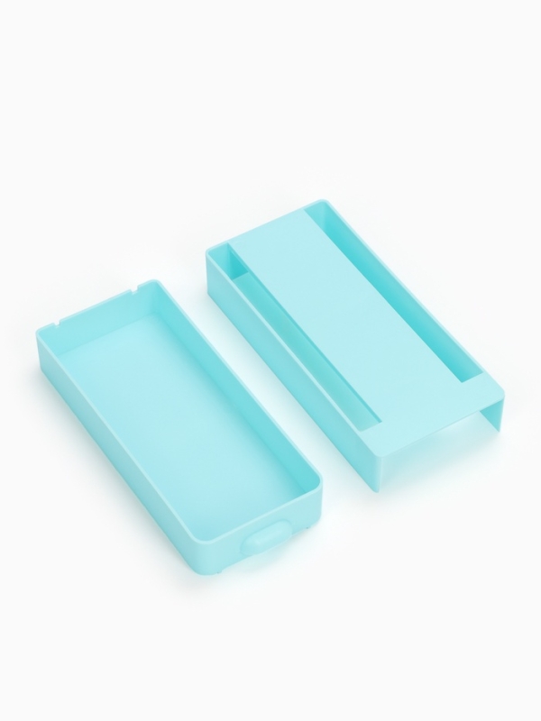 Скрытый потайной ящик, для хранения под стол, 20 х 9 х 4см, голубой Скрытый потайной ящик, для хранения под стол, 20 х 9 х 4см, голубой