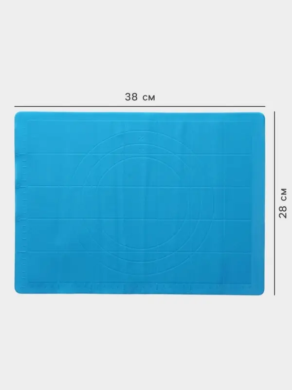 Коврик для выпечки и раскатки теста с разметкой Доляна &laquo;Буссен&raquo;, силикон, 38&times;28 см, МИКС