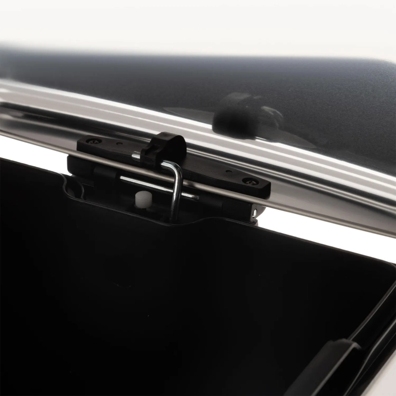 Ведро мусорное с педалью и доводчиком Luscan 30л,матов., прямоуг,нерж сталь