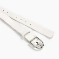 Ремень женский, 1 прокол, металл пряжка, 2.8&times;105 см, белый