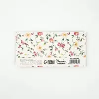 Конверт для денег &laquo;С днём рождения&raquo;, цветы, 16.5&times;8 см