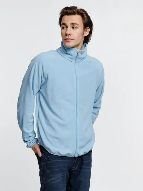 Куртка флисовая унисекс Fliska, голубая, размер M/L Куртка флисовая унисекс Fliska, голубая, размер M/L