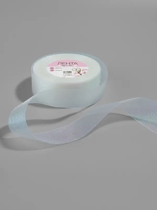 Лента парчовая, 40 мм, 23&plusmn;1 м, голографическая