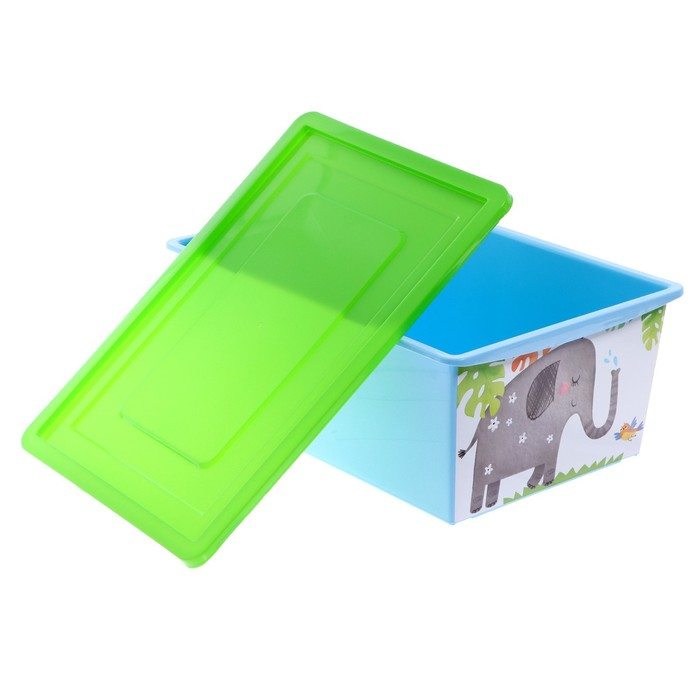 Ящик для игрушек, с крышкой, «Счастливое детство», объём 30 л Ящик для игрушек, с крышкой, «Счастливое детство», объём 30 л