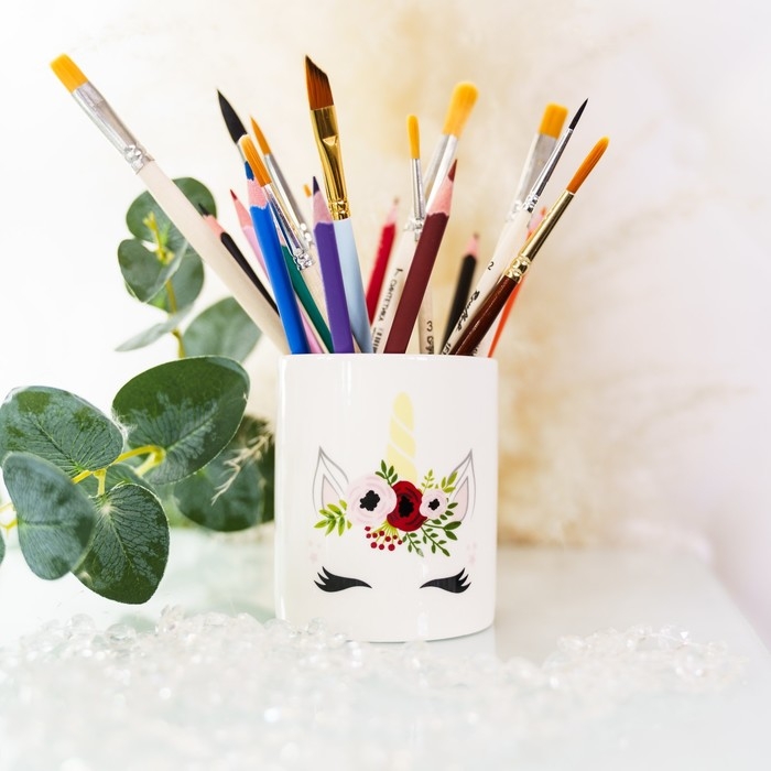 Горшок для цветов «Единорог», 8 х 9.5 см