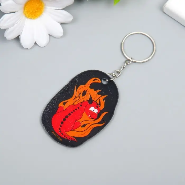 Брелок EVA  Брелок EVA "Дракон и огонь" 4х6 см