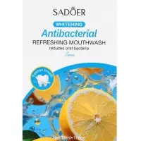 Ополаскиватель для полости рта антибактериальный SADOER, лимон, 10 шт. по 13 мл
