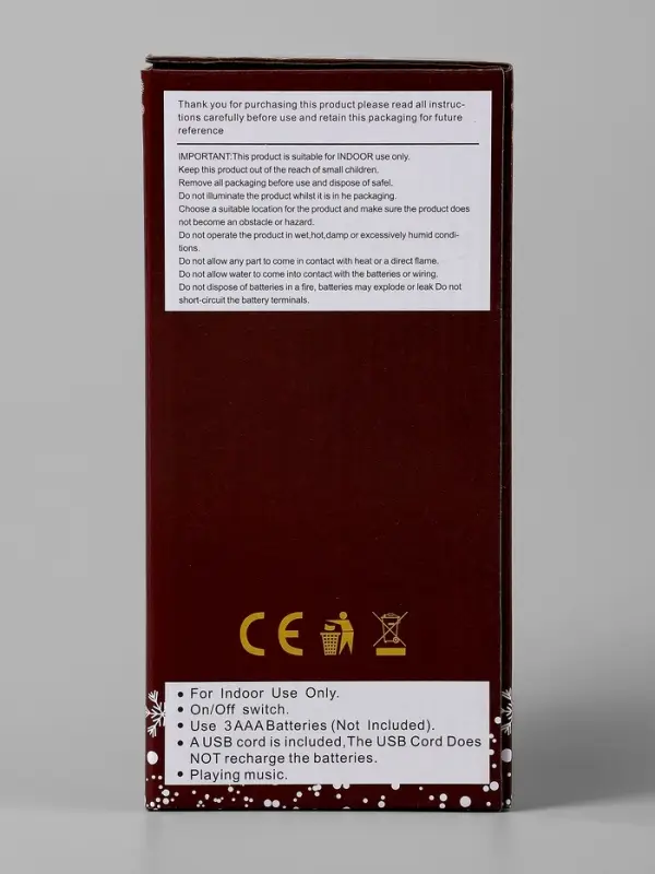 Фигура светодиодная фонарь  Фигура светодиодная фонарь "Дед мороз у елки", 19х11х9,5 см, AAAx3, Т/БЕЛЫЙ