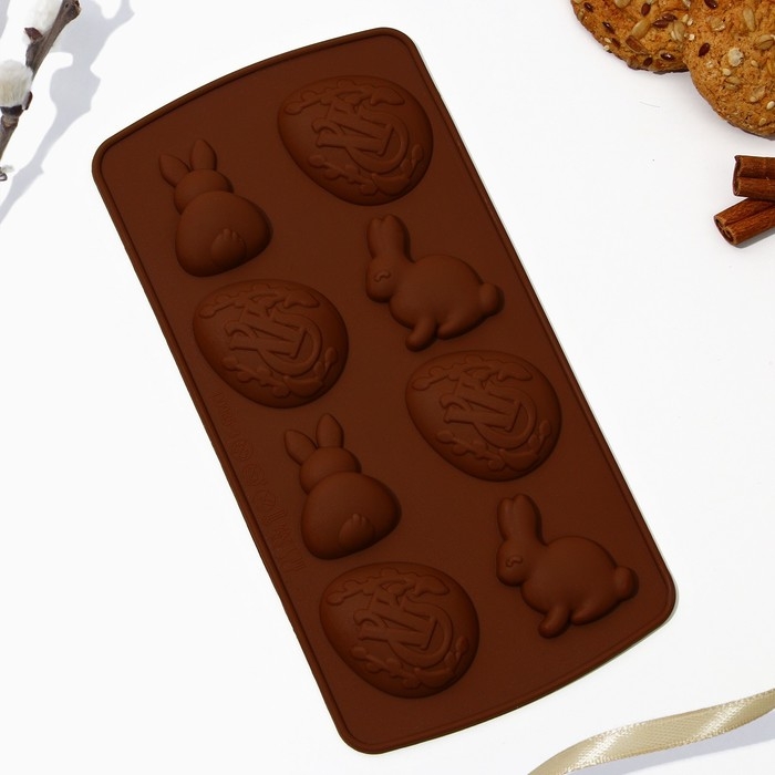 Силиконовая форма для выпечки «ХВ» на пасху, 10.6 х 20.7 см.