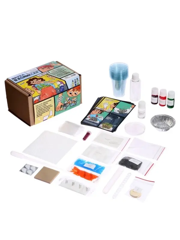 Набор для опытов &laquo;Наука в комиксах&raquo;, 11 опытов
