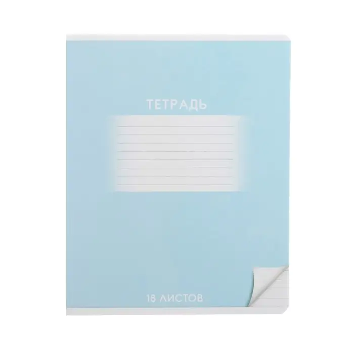 Тетрадь 18 листов в линию Calligrata &laquo;Школьная&raquo;, обложка мелованный картон, ВД-лак, блок офсет, белизна 95%, МИКС