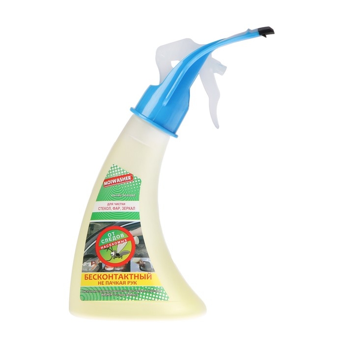 Очиститель стекол автомобиля, с водосгоном Мойщик, от следов насекомых, 350 мл, триггер Очиститель стекол автомобиля, с водосгоном Мойщик, от следов насекомых, 350 мл, триггер