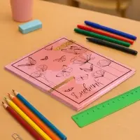 Дневник школьный для 5-11 классов, &laquo;Волшебные бабочки&raquo;, твёрдая обложка 7БЦ, матовая ламинация, 48 листов