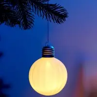 Елочный шар &laquo;Бархатный зефир&raquo; 8 см, 1 LED, от батареек LR44&times;3, свечение тёплое белое