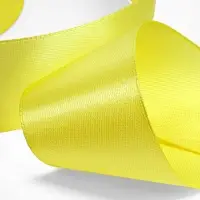 Лента атласная, 40 мм, 23&plusmn;1 м, жёлтая