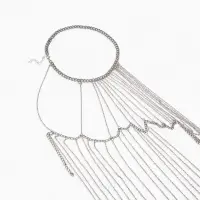 Бодичейн через плечо &laquo;Цепочка&raquo;, серебристый