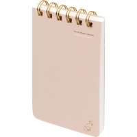 Блокнот BV CUTE A6- 100л линейка гребень TOTAL BEIGE 3-100-005/17