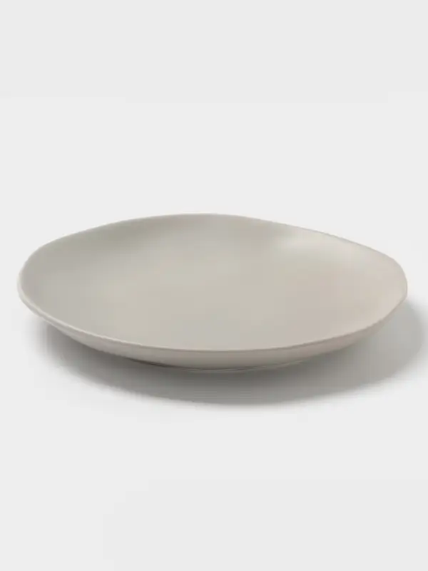 Тарелка Magistro Potter, d=26 см, фарфор, светло-серая