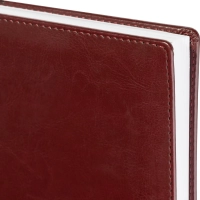 Ежедневник недатированный бордо, тв пер, 140х200, 160л, Lozanna AZ052/bordo