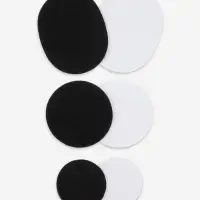 Заплатки для обуви, 6 шт., с клеевым слоем, чёрные