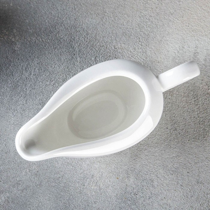 Соусник фарфоровый Wilmax, 100 мл, 13×6×5 см, цвет белый Соусник фарфоровый Wilmax, 100 мл, 13×6×5 см, цвет белый