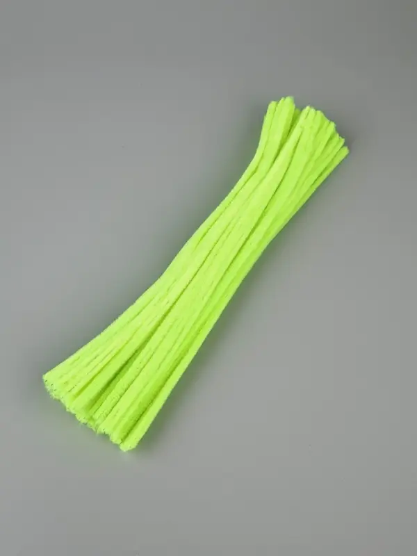 Синельная проволока набор 50 шт., зелёный неон, 30 см