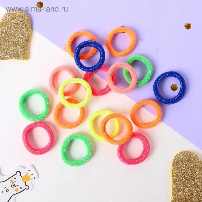 Резинка для волос  Резинка для волос "Спорт блеск" (набор 50 шт) полосы