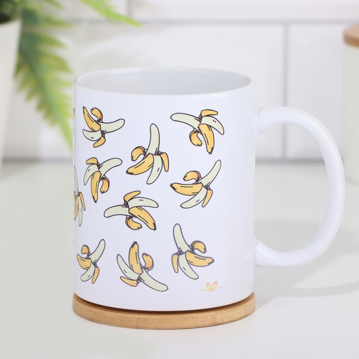 Кружка сублимация Кружка сублимация "Бананы", с нанесением
