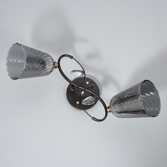 Люстра Люстра "Рони" 2хЕ27 40Вт черный 50х20х23см BayerLux