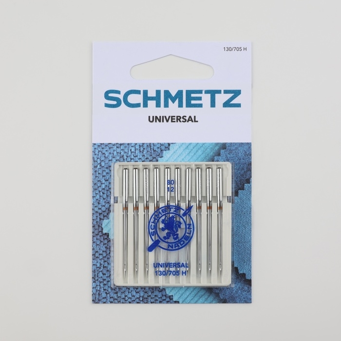 Иглы для бытовых швейных машин, универсальные, №80, 10 шт Иглы для бытовых швейных машин, универсальные, №80, 10 шт