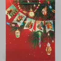 Пакет подарочный ламинированный &laquo;Ветка ностальгии&raquo;, M 26&times;32&times;12 см