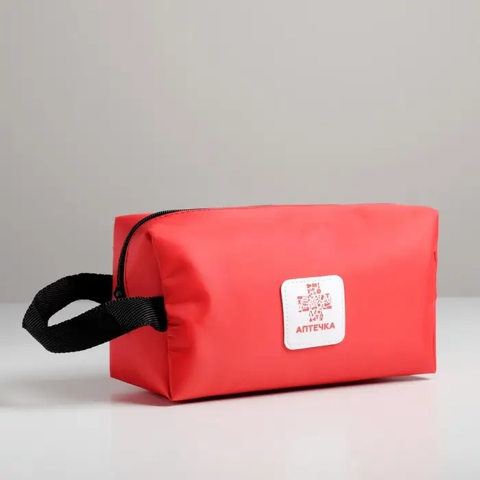 Аптечка дорожная, 23,5х10х11,5 см, красный Аптечка дорожная, 23,5х10х11,5 см, красный