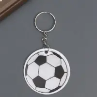 Светоотражающий брелок для ключей на кольце «Футбольный мяч», пластик, 6×6 см Светоотражающий брелок для ключей на кольце «Футбольный мяч», пластик, 6×6 см