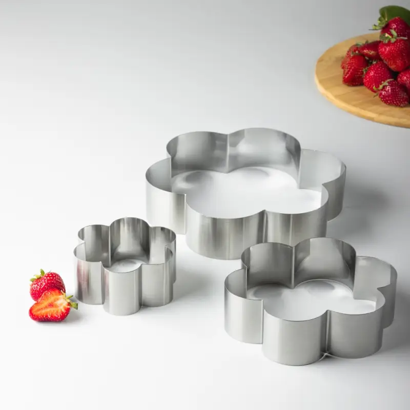 VETTA Набор колец кондитерских 3пр "Цветок", нерж.сталь