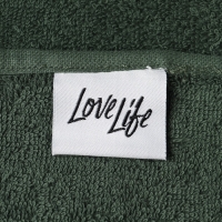 Полотенце махровое LoveLife «Танами» 30×50 см, зелёное, 100% хлопок, 430 г/м²