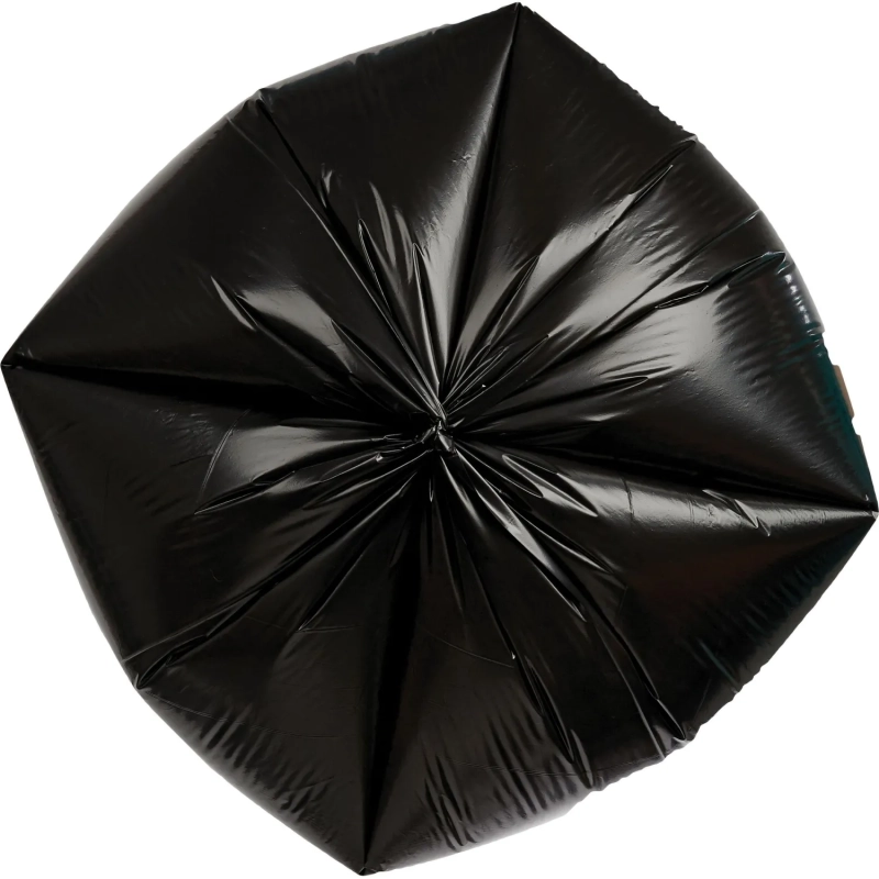 Мешки для мусора ПВД 220л 35мкм 10шт/рул черные 83х110см_СПБ