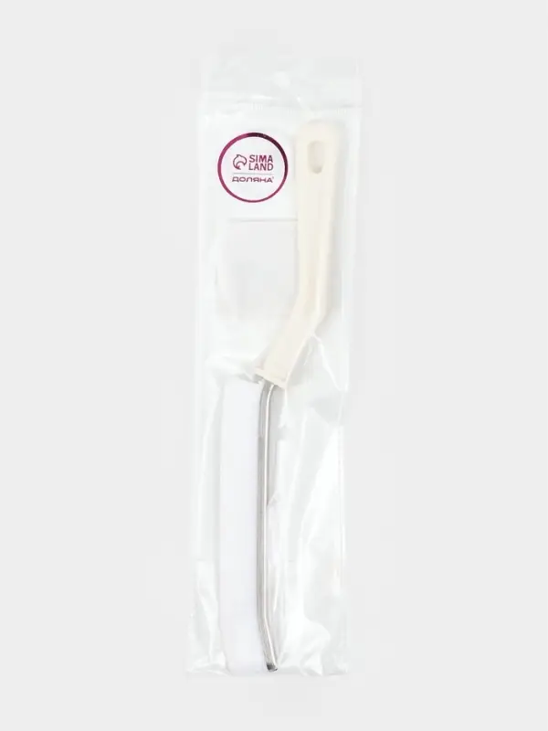 Щётка для труднодоступных мест Доляна, 23&times;2 см, белая