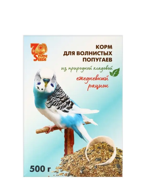 Корм Seven Seeds для волнистых попугаев, 500 г