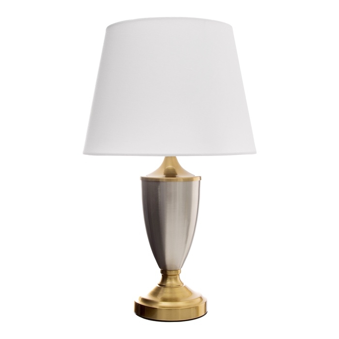 Настольная лампа с абажуром RISALUX «Лори», Е27, 40 Вт, латунь, 28×28×45.5 см Настольная лампа с абажуром RISALUX «Лори», Е27, 40 Вт, латунь, 28×28×45.5 см