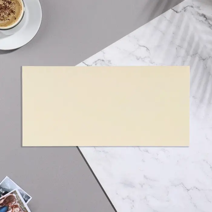 Конверт для денег &laquo;Поздравляем с Днем рождения!&raquo; софт тач, тиснение, бежевый, 9&times;19 см