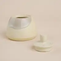 Сахарница SL Home &laquo;Волны Сардинии&raquo;, 280 мл, 10.5&times;7 см, фарфор, бежевая