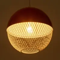 Светильник потолочный BayerLux Lina, 1&times;40 Вт, Е27, алый, 26&times;26&times;32 см